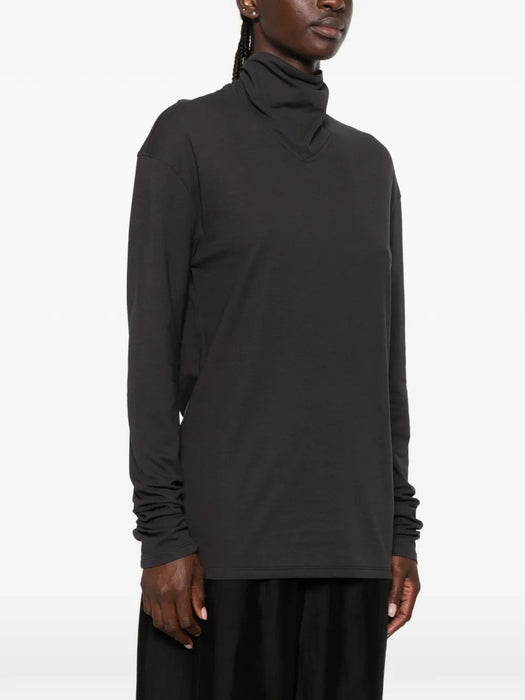 Tie-fastening T-shirt TS0049 LJ1025 BASALT GY006 LEMAIRE 
