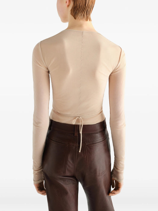 Ballerina Wrap top TS0052 LJ1070POWDER RE311 LEMAIRE 