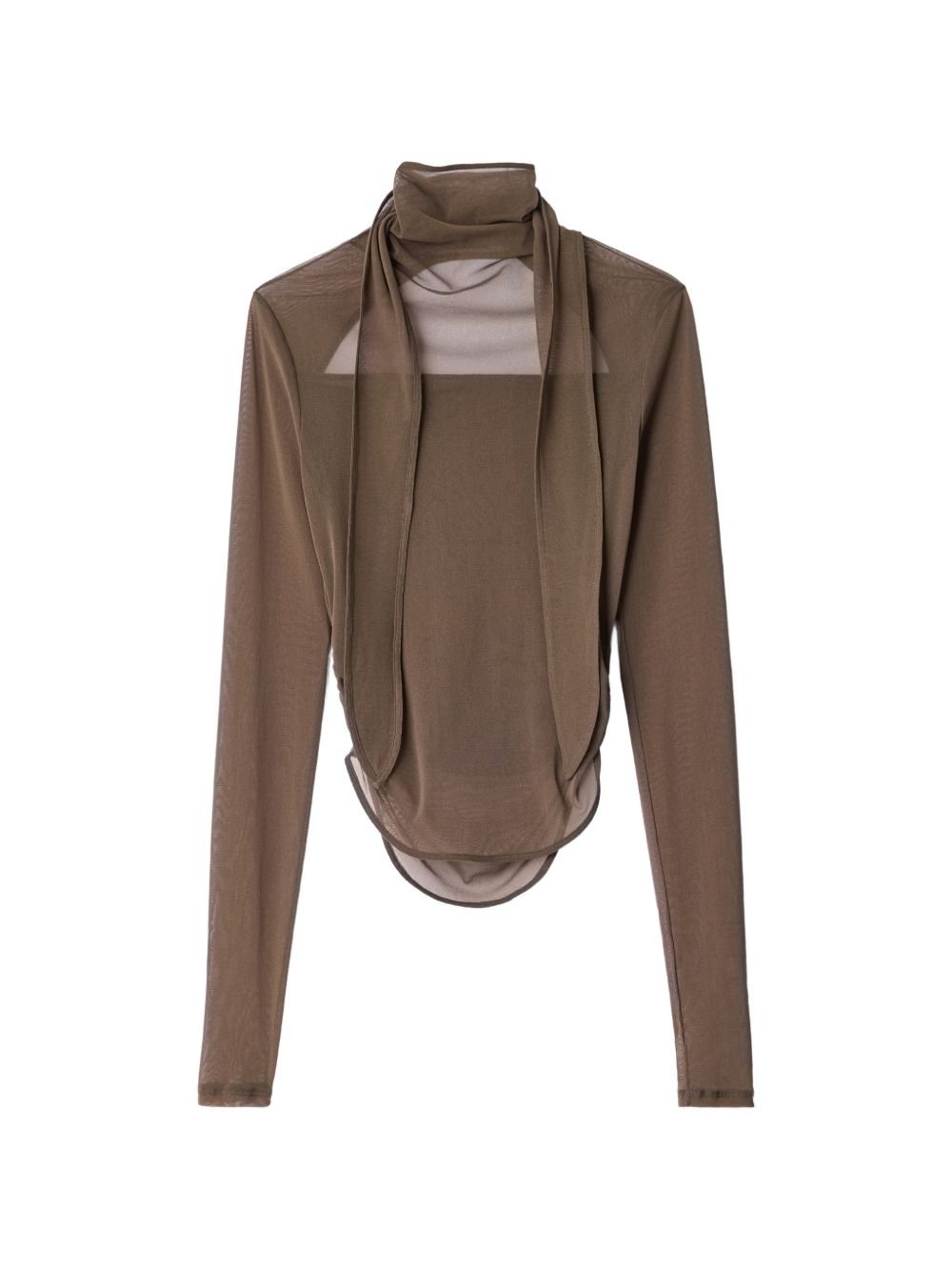 Ballerina scarf top TS0053 LJ1070CACAO BR423 LEMAIRE 
