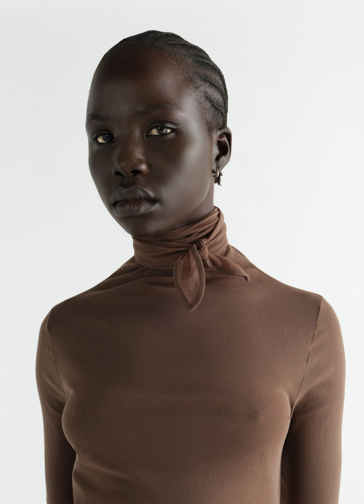 Ballerina scarf top TS0053 LJ1070CACAO BR423 LEMAIRE 