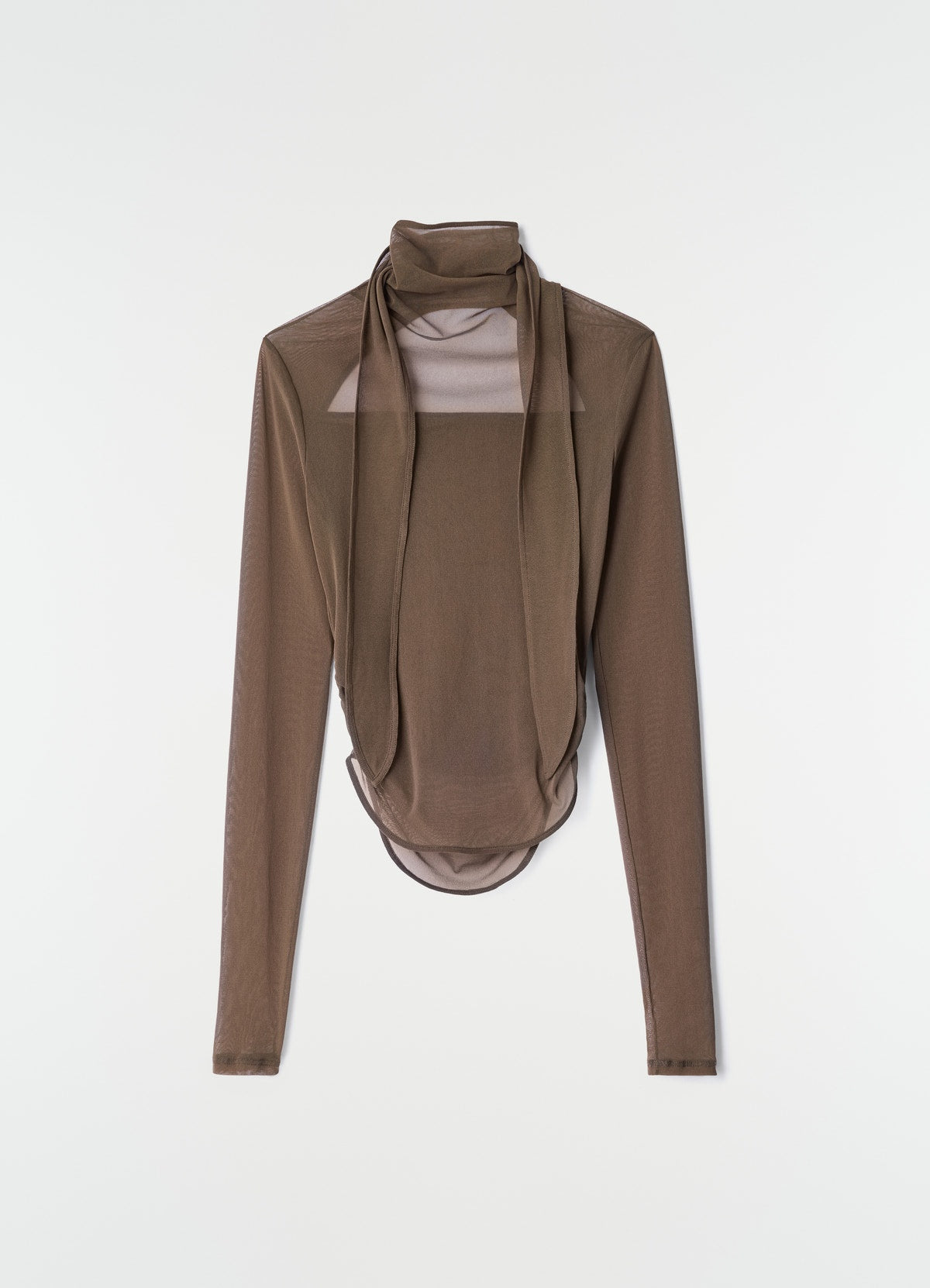 Ballerina scarf top TS0053 LJ1070CACAO BR423 LEMAIRE 
