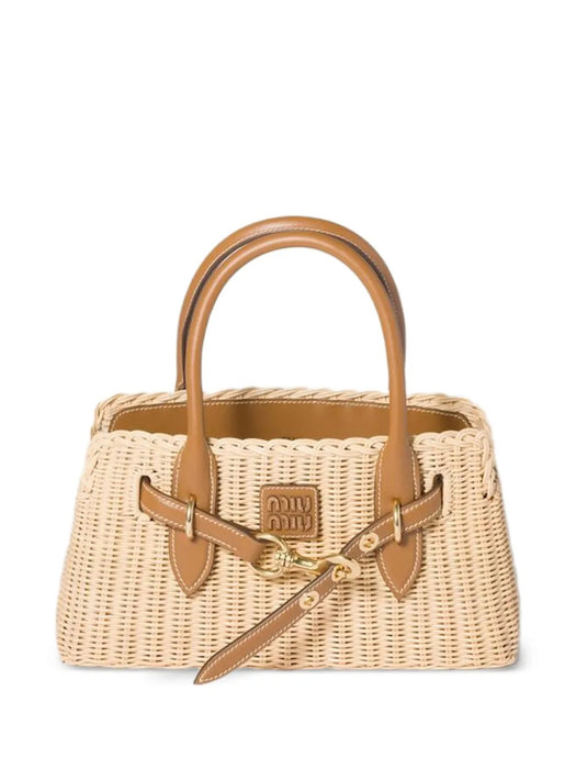 Aventure wicker handbag 5BA311 VOOO ABVUF0KFZ MIU MIU 