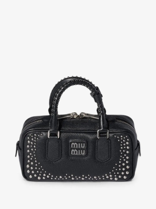 Arcadie studded leather bag 5BB142 V  OB1  2ZSQF0002 MIU MIU 