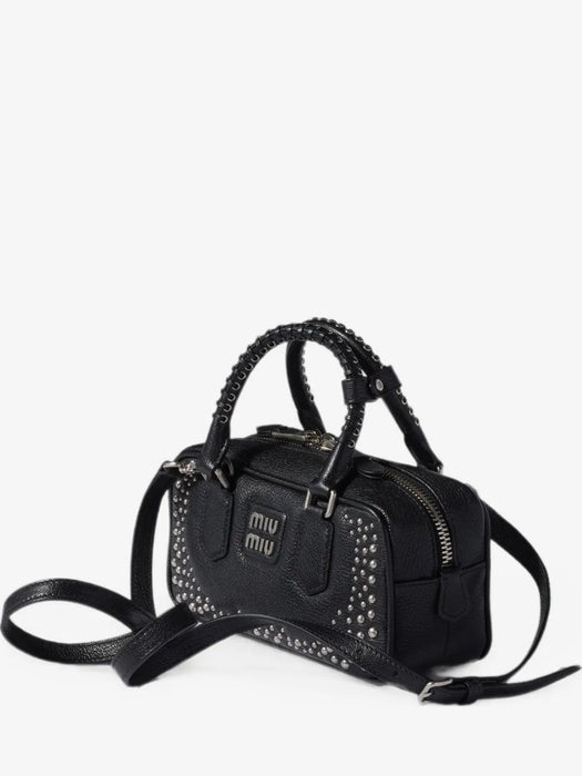 Arcadie studded leather bag 5BB142 V  OB1  2ZSQF0002 MIU MIU 