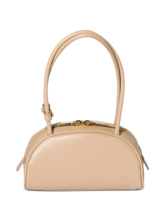 Beau embossed-logo leather shoulder bag 5BB192 V OOO 2CRWF0036 MIU MIU 