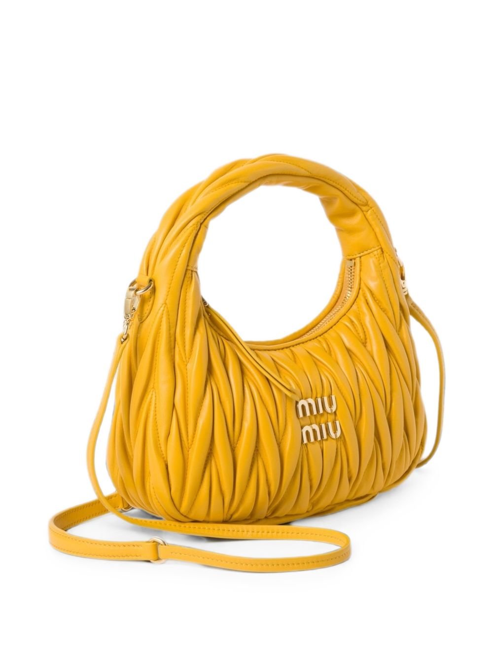 Wander matelassé nappa leather hobo bag 5BC125 V OOY AN88F065Y MIU MIU 