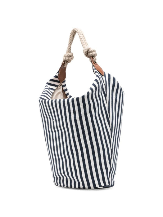 Striped rope-handle shoulder bag 5BE107 V ILO 2I0GF0B9P MIU MIU 