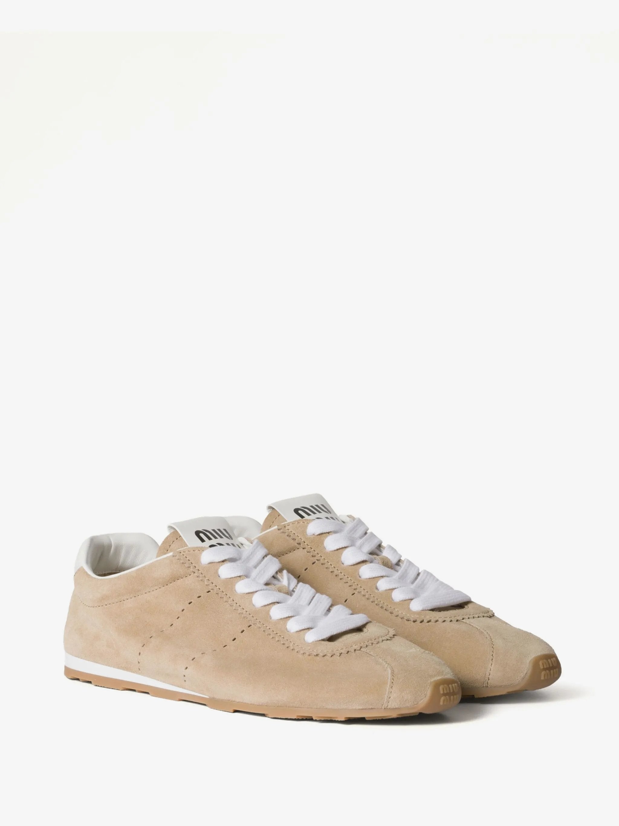 Plume suede sneakers 5E114E F005 054F0F24 MIU MIU 