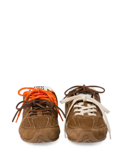 Miu Miu x New Balance 530 suede logo-patch sneakers 5E165E FD005 Z5OF0401 MIU MIU 