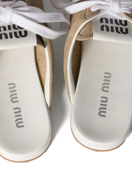 Plume suede sneakers 5E467E F 005 054F0F24 MIU MIU 