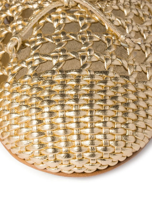 Woven mordoré nappa leather ballerinas 5F381E F 005 3ZMIF0522 MIU MIU 
