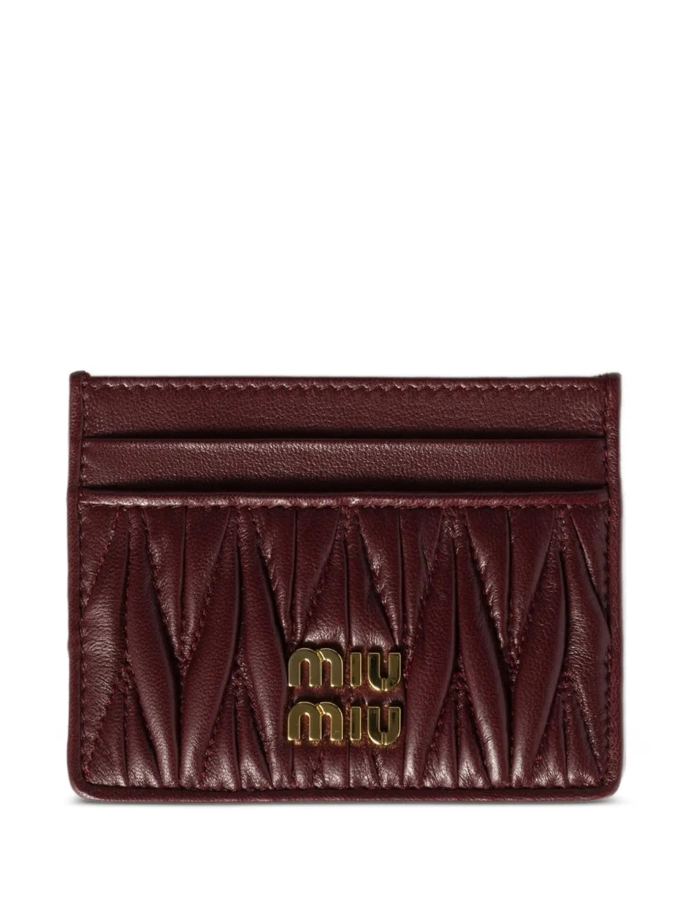 Matelassé nappa leather card holder 5MC076 AFPPF0007 MIU MIU 
