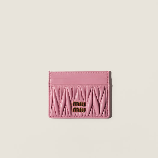 Matelassé nappa leather card holder 5MC076 AFPPF0028 MIU MIU 