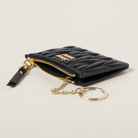 Matelassé nappa leather card holder 5MC093 AFPPF0002 MIU MIU 