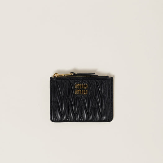 Matelassé nappa leather card holder 5MC093 AFPPF0002 MIU MIU 