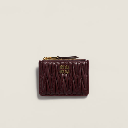 Matelassé nappa leather card holder 5MC093 AFPPF0007 MIU MIU 
