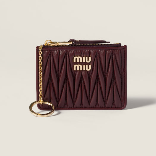 Matelassé nappa leather card holder 5MC093 AFPPF0007 MIU MIU 