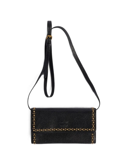 Leather wallet with shoulder strap 5MT025 2ZSQF0002 MIU MIU 