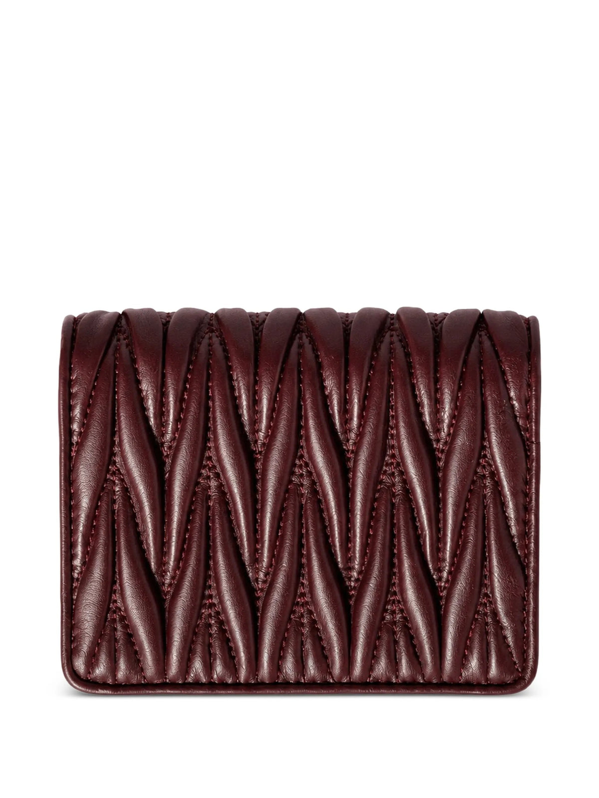 Small matelassé leather wallet 5MV204 AFPPF0007 MIU MIU 