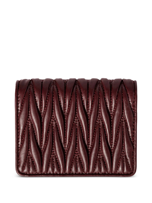 Small matelassé leather wallet 5MV204 AFPPF0007 MIU MIU 