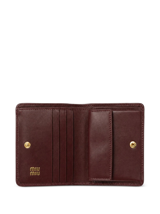 Small matelassé leather wallet 5MV204 AFPPF0007 MIU MIU 