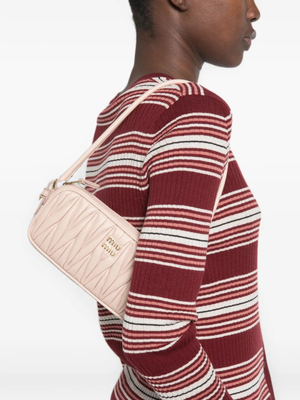 Matelassé nappa leather pouch 5NE024 AFPPF0236 MIU MIU 