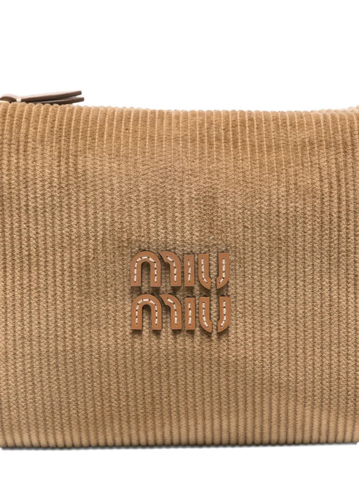 Corduroy logo shoulder bag 5NE841 2IG4F05AJ MIU MIU 