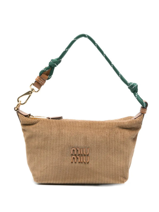 Corduroy logo shoulder bag 5NE841 2IG4F05AJ MIU MIU 