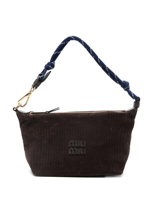 Corduroy logo shoulder bag 5NE841 2IG4F0A32 MIU MIU 