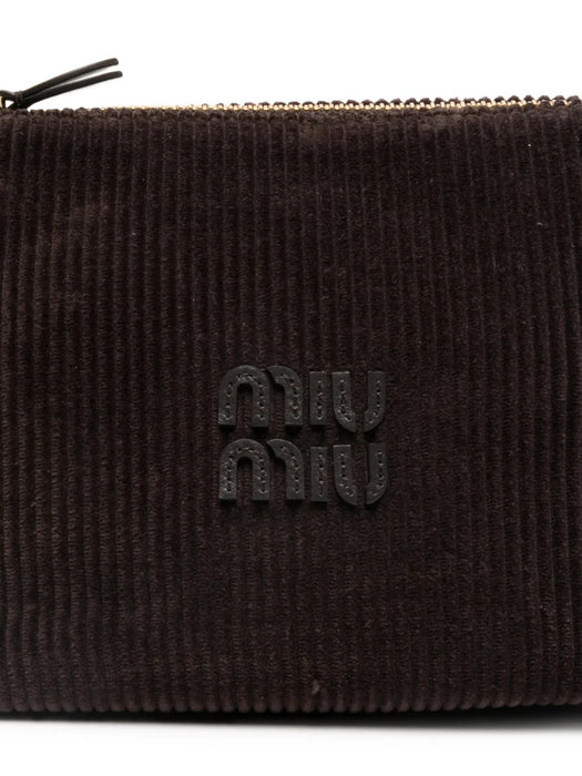 Corduroy logo shoulder bag 5NE841 2IG4F0A32 MIU MIU 
