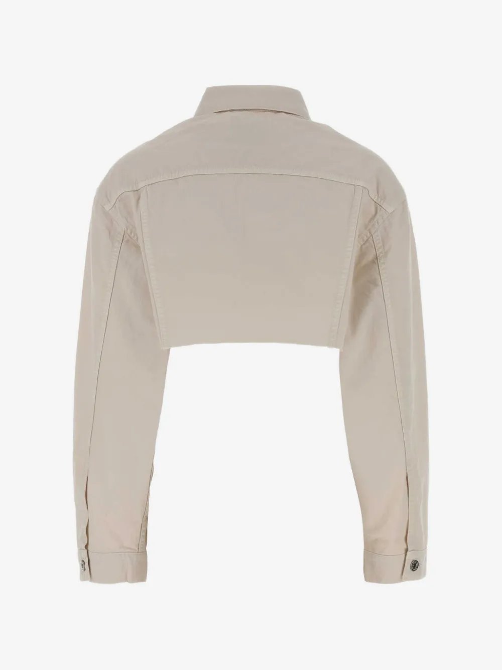 Cropped white denim jacket GWB314 S OOO 197VF0009 MIU MIU 