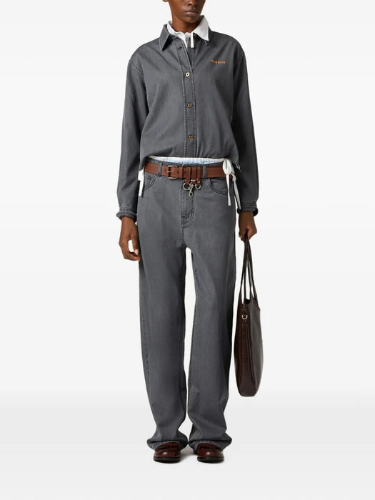 Chambray shirt GWC131 S OOO 15MPF0002 MIU MIU 