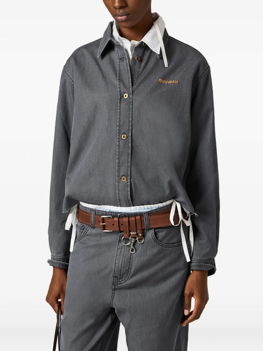 Chambray shirt GWC131 S OOO 15MPF0002 MIU MIU 