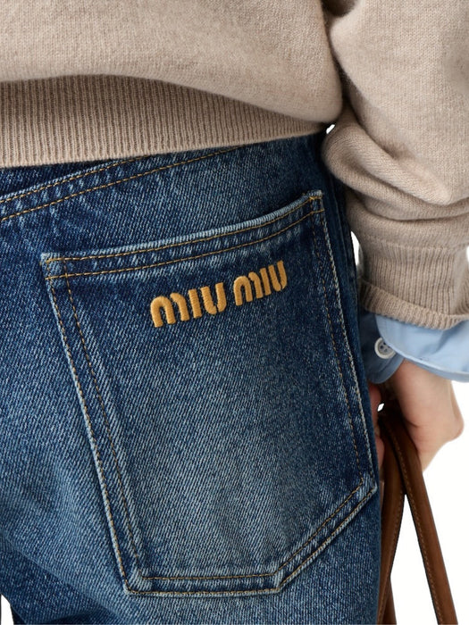 Five-pocket denim jeans GWP574 S OOO 6019F0008 MIU MIU 