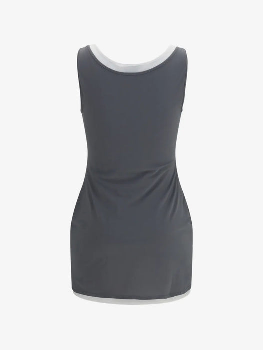Stretch jersey mini-dress MF6438 S OOO 122RF0276 MIU MIU 