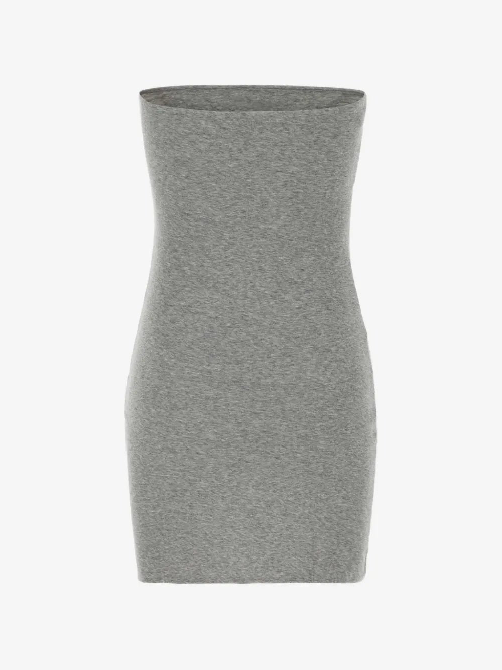 Logo-patch strapless mini dress MJA927 S OOO 192CF0031 MIU MIU 