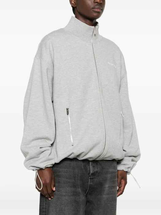 Logo-embroidered zip-up sweatshirt MJL042 S OOO 13UKF0031 MIU MIU 