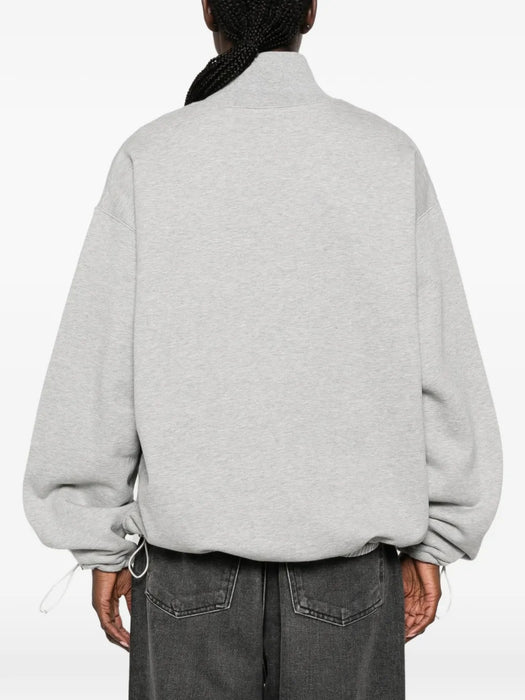 Logo-embroidered zip-up sweatshirt MJL042 S OOO 13UKF0031 MIU MIU 