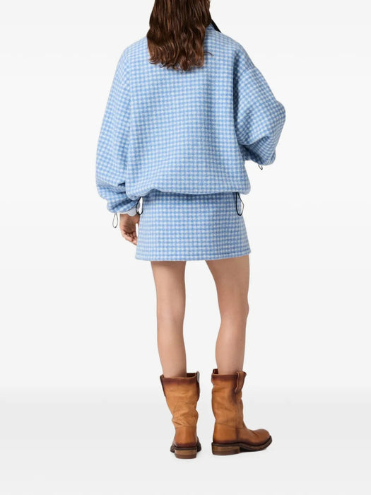 Logo-embroidery cardigan MJL042 S OOO 6375F0UB3 MIU MIU 