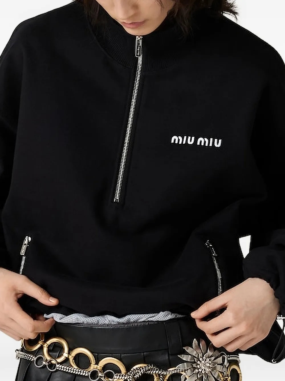 Fleece sweatshirt MJL043 S OOO 15V3F0002 MIU MIU 