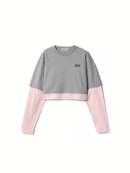 Cotton jersey t-shirt MJL135 S OOO 17ORF0L5D MIU MIU 