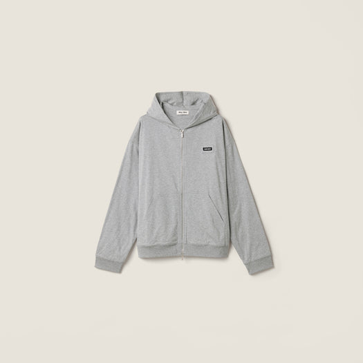 Zip-up hoodie MJLA63 192DF0031 MIU MIU 