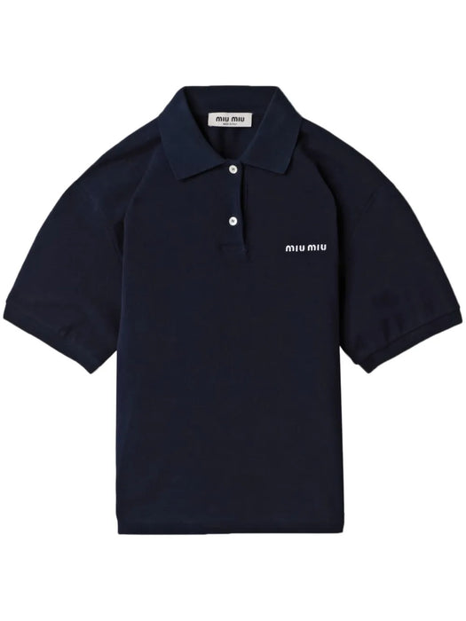 Cotton piqué polo shirt MJN535 S OOO 14RWF0008 MIU MIU 