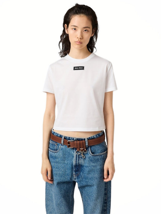 Jersey T-Shirt MJNA45 S OOO 6398F0009 MIU MIU 