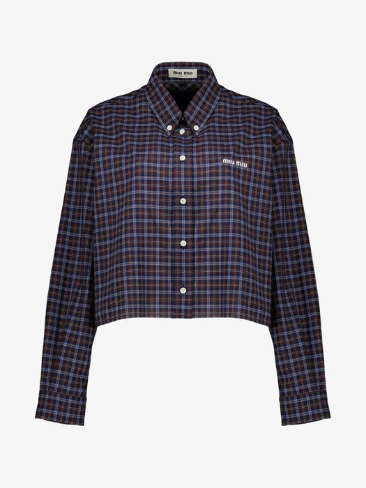 Plaid shirt MK1659 S OOO 19U3F057W MIU MIU 