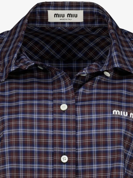 Plaid shirt MK1659 S OOO 19U3F057W MIU MIU 