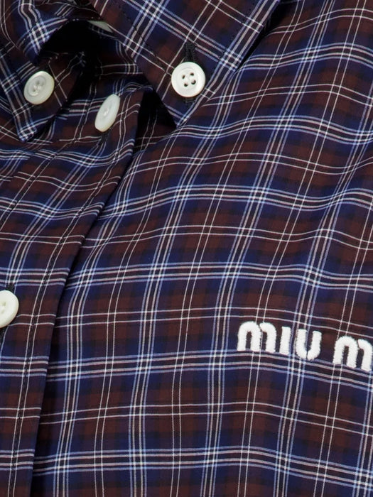 Plaid shirt MK1659 S OOO 19U3F057W MIU MIU 