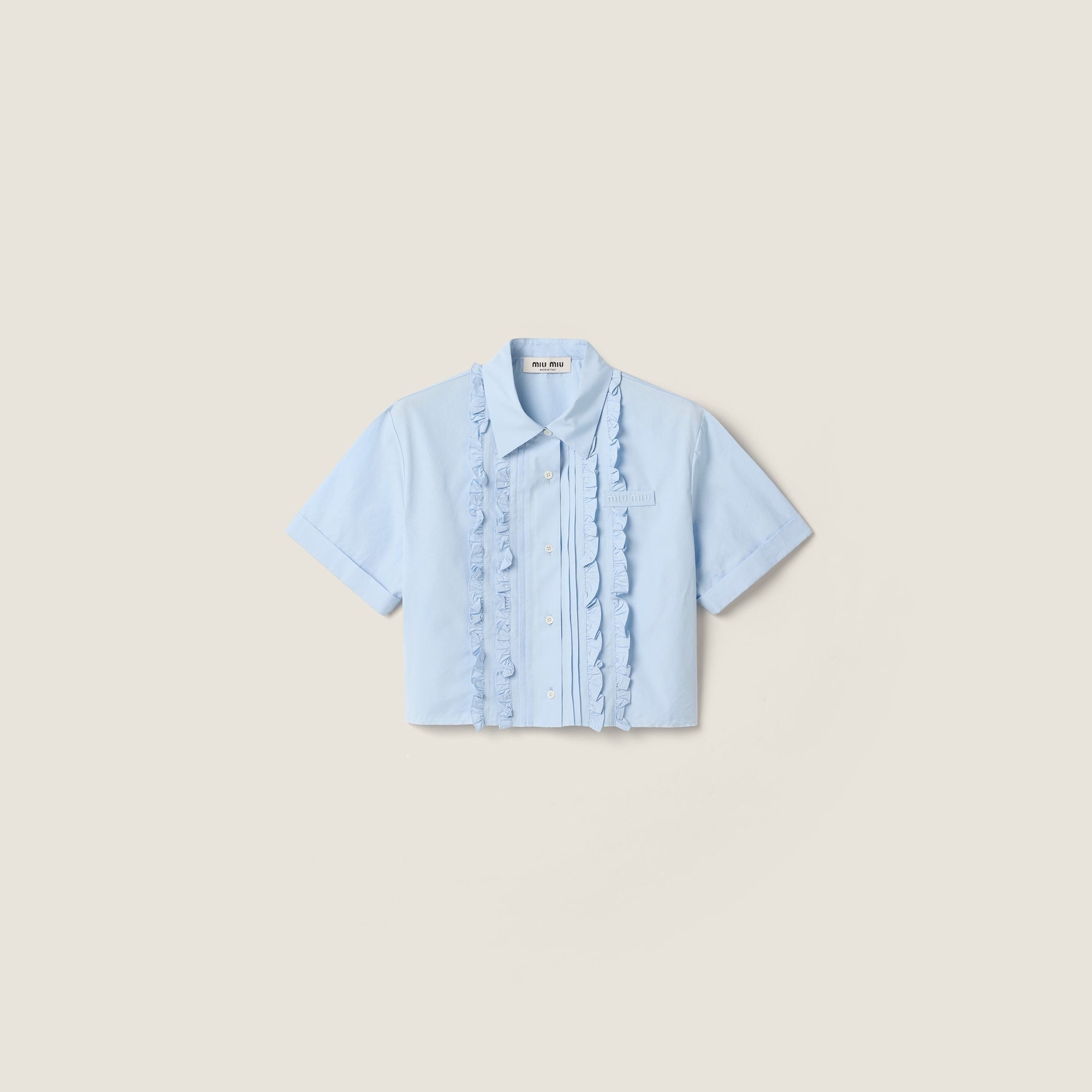 Poplin shirt MK2045 S OOO 10RGF0013 MIU MIU 