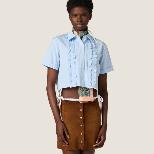 Poplin shirt MK2045 S OOO 10RGF0013 MIU MIU 