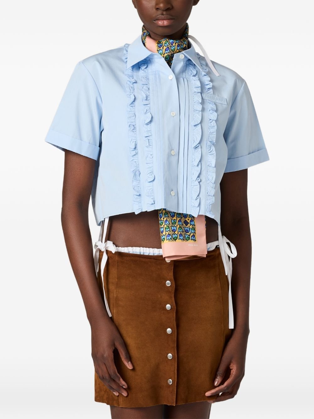 Poplin shirt MK2045 S OOO 10RGF0013 MIU MIU 